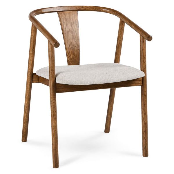 Cassiopeia Dining Chair with Y-shaped back and bentwood arms in a mid-century dining room