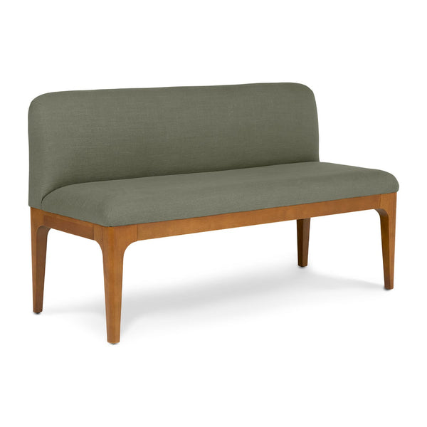 Finnmark Armless Banquette in a modern breakfast nook with modular seating and solid wood base