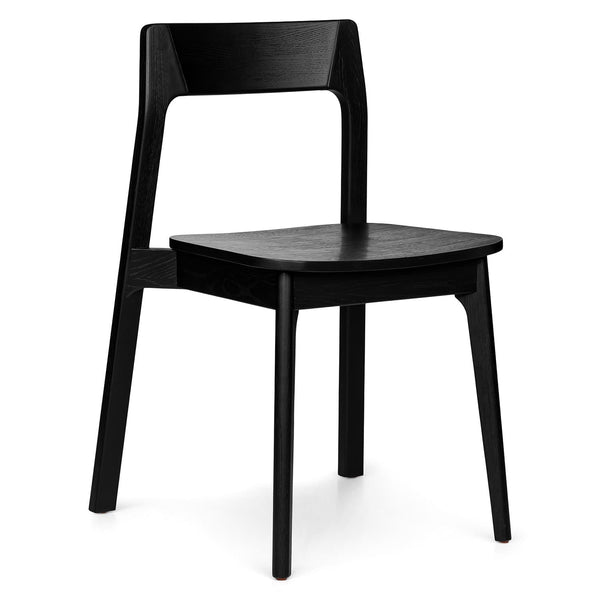 Selene Dining Chairs in a modern dining room with bentwood design and stackable feature