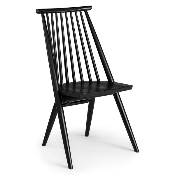 Talus Dining Chair in a rustic dining room with solid walnut Shaker design