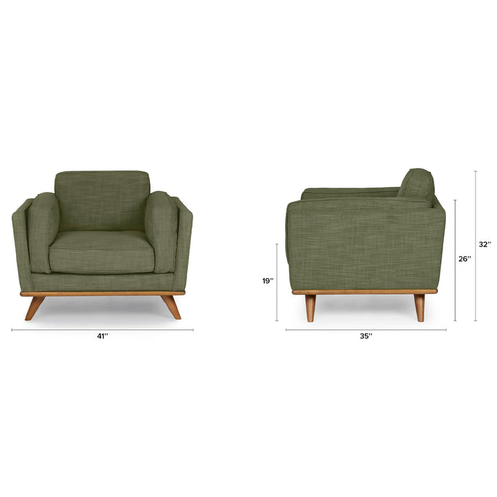 Ventura Lounge Chair in oat bouclé fabric with plush cushions, placed by a sunny window with coffee mug on side table